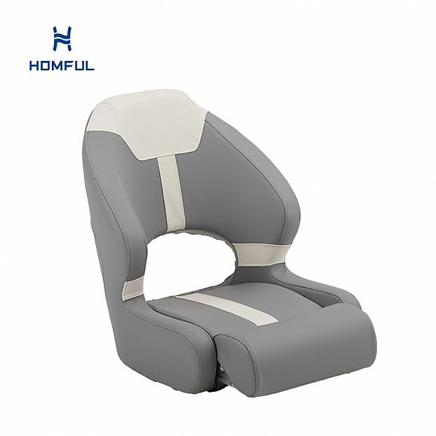 Asiento de barco plegable con respaldo alto