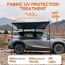 Universelle Seitenmarkise für Autos – Sonnenschutz zum Anbringen am Fahrzeugdach - 70F03C