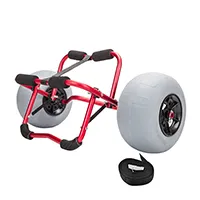 Carro de carro de kayak de playa con ruedas de globo