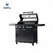 Parrilla de gas de acero inoxidable para exteriores de color negro - 61C23R