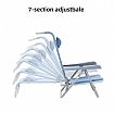 7 Section Adjutable Beach Chair - 60C24T