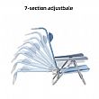 7 Section Adjutable Beach Chair - 60C24T