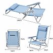7 Section Adjutable Beach Chair - 60C24T