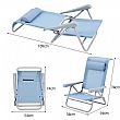 7 Section Adjutable Beach Chair - 60C24T