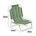 Lightweight Portable Camping Chair with Safety Lock & Handle - 60C27C