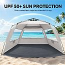 Wholesale Beach Camping Tent for 2-3 People with UPF50+ Sun Protection and Mesh Ventilation - 60I32A