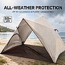 Automatic Beach Camping Tent for 2-3 People with UPF50+ Sun Protection and Waterproof Oxford Floor - 60I32B