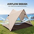 Automatic Beach Camping Tent for 2-3 People with UPF50+ Sun Protection and Waterproof Oxford Floor - 60I32B