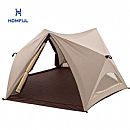 Quick Open Ring Beach Camping Tent for 4-6 People with Sun Protection and PU2000 Floor - 60I32D