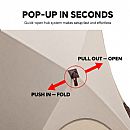 Quick Open Ring Beach Camping Tent for 4-6 People with Sun Protection and PU2000 Floor - 60I32D
