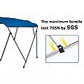 4 Bow Round/Square Tube Bimini Top - 80B33B