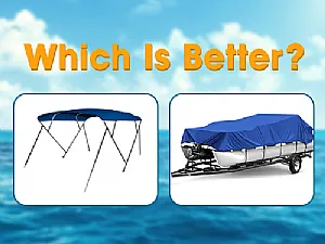 Cubierta de pontón para botes versus cubierta de bote con toldo bimini de proa: ¿cuál es mejor?