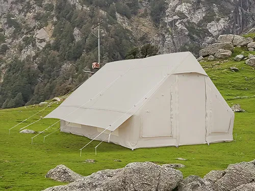 Tents with multiple online rooms