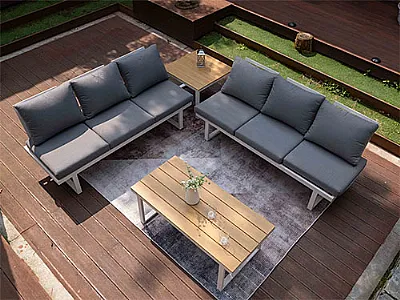 Werten Sie Ihren Garten und Ihre Terrasse mit Sofagarnituren aus Aluminium auf