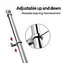 Stainless Steel Marine Flag Pole Holders with Base - 80D94A