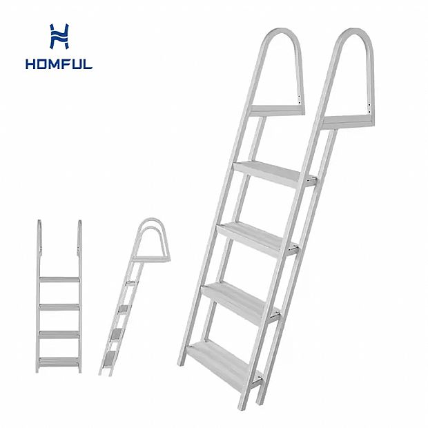 4 Steps Aluminum Boat Ladder