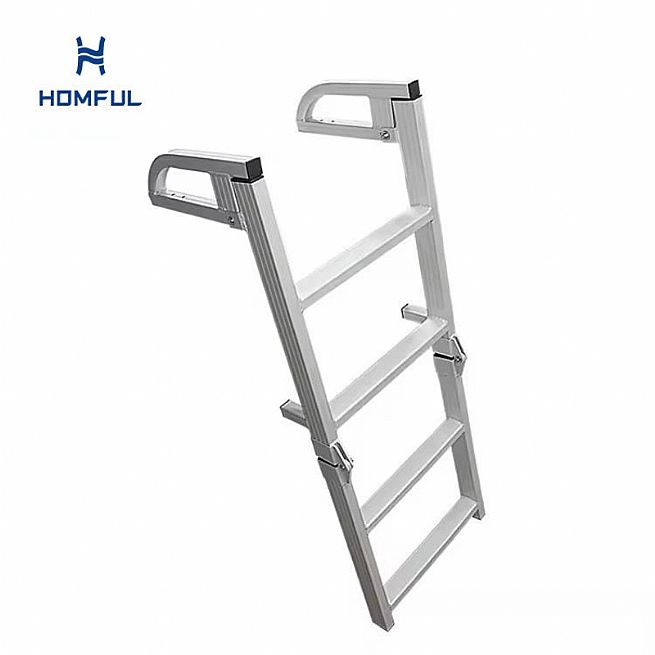 4-stufige Aluminium-Klappleitern, OEM/ODM