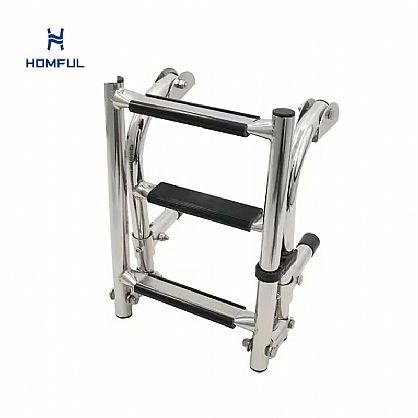 3-stufige Edelstahl-Bootstreppe