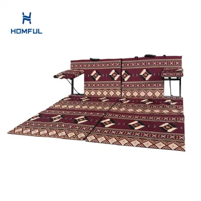 Custom Arabic Saudi/Sadu Fabric Floor Folding Chair