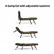 Folding Adjustable Reclining Camping Cot - 61G02N