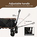 7.5X3in tire (PVC) Wheels Folding Camping Wagon - 60F02E