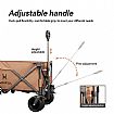 19X4CM (PU) Wheels Folding Camping Wagon - 60F02N