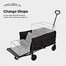 Detachable Wheel Camping Folding Wagon - 60F03F