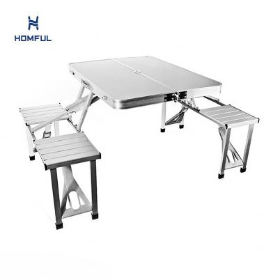 Camping Picnic Suitcase Folding Table Chair Set