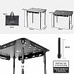 Camping Portable Aluminum Table - 60C19L