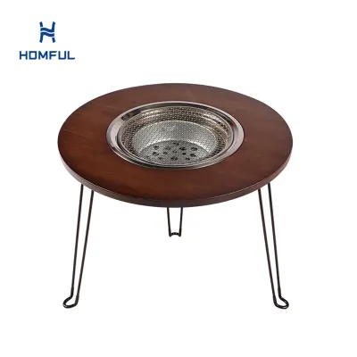 Charcoal Barbecue Tea Camping Table