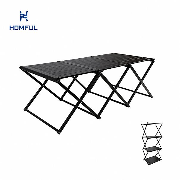2-1 Aluminum Folding Table and Shelf