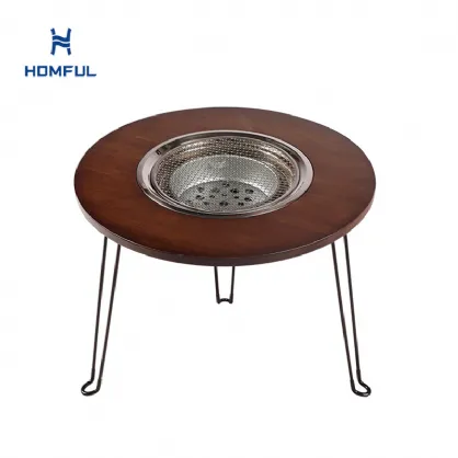 Holzkohlegrill Tee Campingtisch