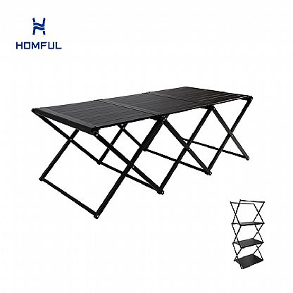 2-1 Klapptisch und Regal aus Aluminium