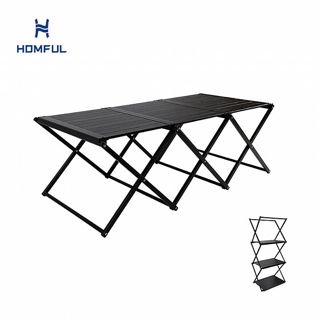 2-1 Klapptisch und Regal aus Aluminium