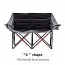 Outdoor anpassbar Luxus Aluminiumlegierung Doppel Campingstuhl - 60C24E