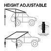 90-Degree Car Awning Tent - 60I06O