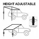 90-Degree Car Awning Tent - 60I06O