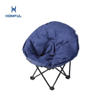 Kids Round Moon Chair with Cotton