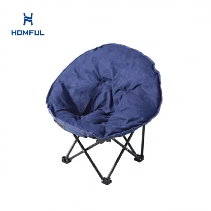 Kids Round Moon Chair with Cotton
