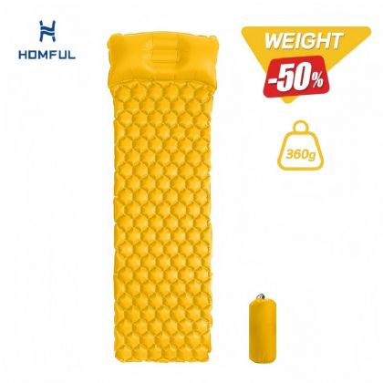 Almohadilla para dormir inflada portátil