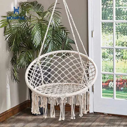 Silla y accesorios hamaca macramé para...