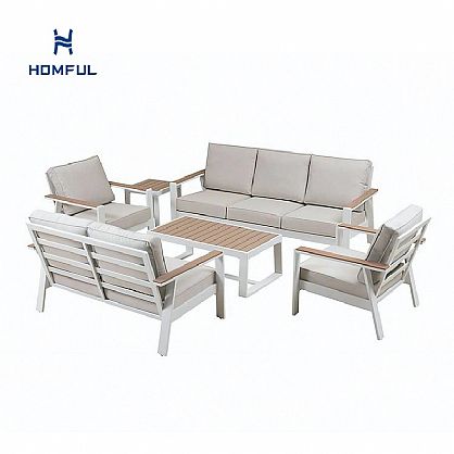 Conjunto de sofás de aluminio con...