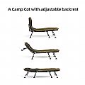 Cama plegable ajustable y reclinable para acampar - 61G02N