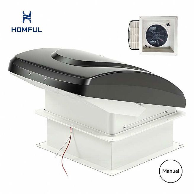 14 x 14 Zoll großer manueller Dachlüfter für Wohnmobile