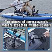 Kayak de pesca con tabla de remo inflable - 80W03H