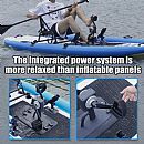 Kayak de pesca con tabla de remo inflable - 80W03H