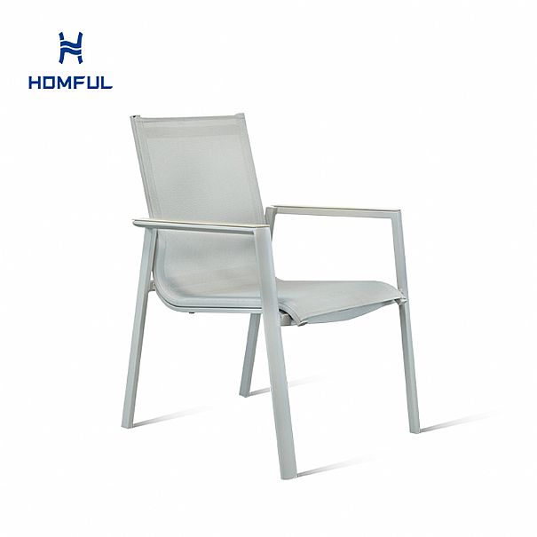 Aluminum Patio Garden Dining Armchair