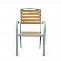 Outdoor Wood-Plastic Composites Dining Chair - 11D11F