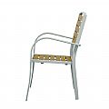 Outdoor Wood-Plastic Composites Dining Chair - 11D11F