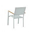 Outdoor Garden Aluminum Stacking Armchair - 11D11H